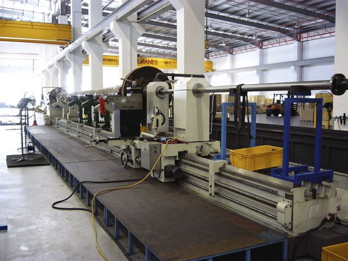 Tail end view of Annn Yang lathe