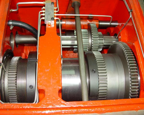 inside a headstock with a large bore spindle