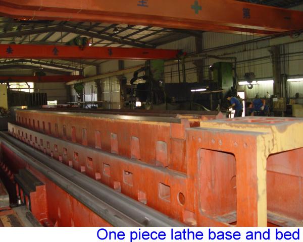 casting of a long lathe