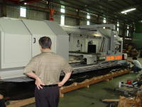 The DY-1200 x 5000 now on its shipping skid