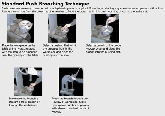 push broaching demonstration