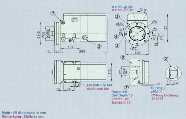 Pragati BTP 50 CNC lathe turret Technical Specification