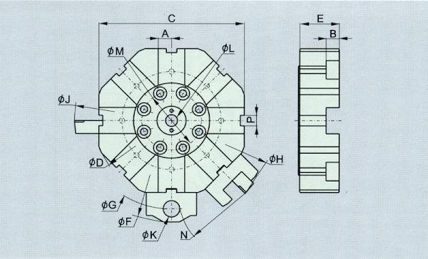 diagram of 8 position tool disc