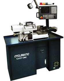 Cyclematic CJ-27 gang tooling cnc lathe