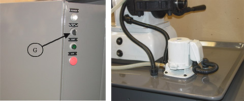 coolant pump on cyclematic ctl-27 lathe