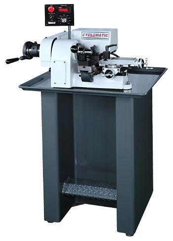 Cyclematic second operation and finishing lathe with electronic variable speed drive