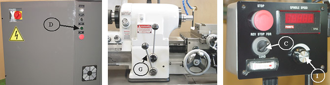 Spindle controls for cyclematic ctl618 lathe