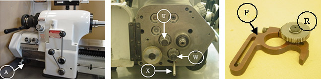 change gear bracket on cyclematic ctl618 lathe