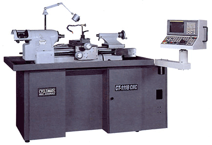 This is the Cyclematic CT-1118 with a Fanuc CNC control