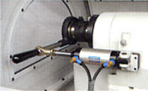 economical power collet closer on the headstock of the cyclematic CT1118 cnc lathe