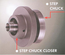 step collet chuck for cyclematic and hardinge lathes