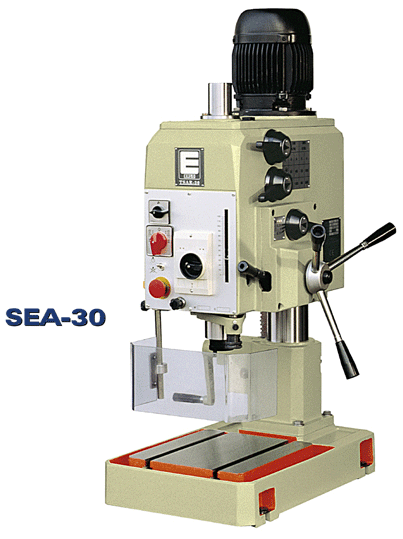 Erlo SEA-30 geared head drill press with automiic power feeds