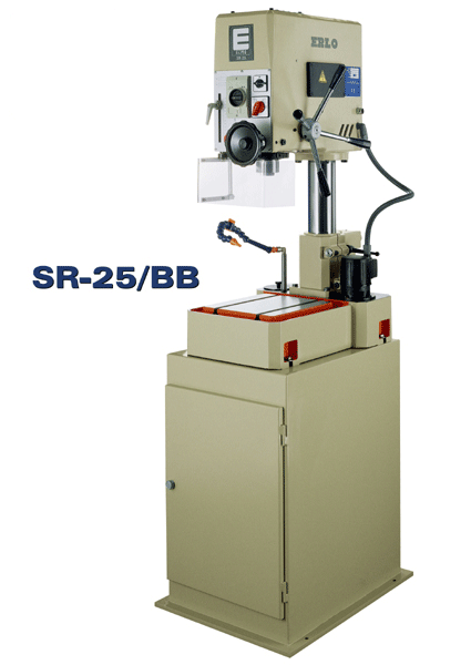 Erlo SR-25 drill on cabinet base