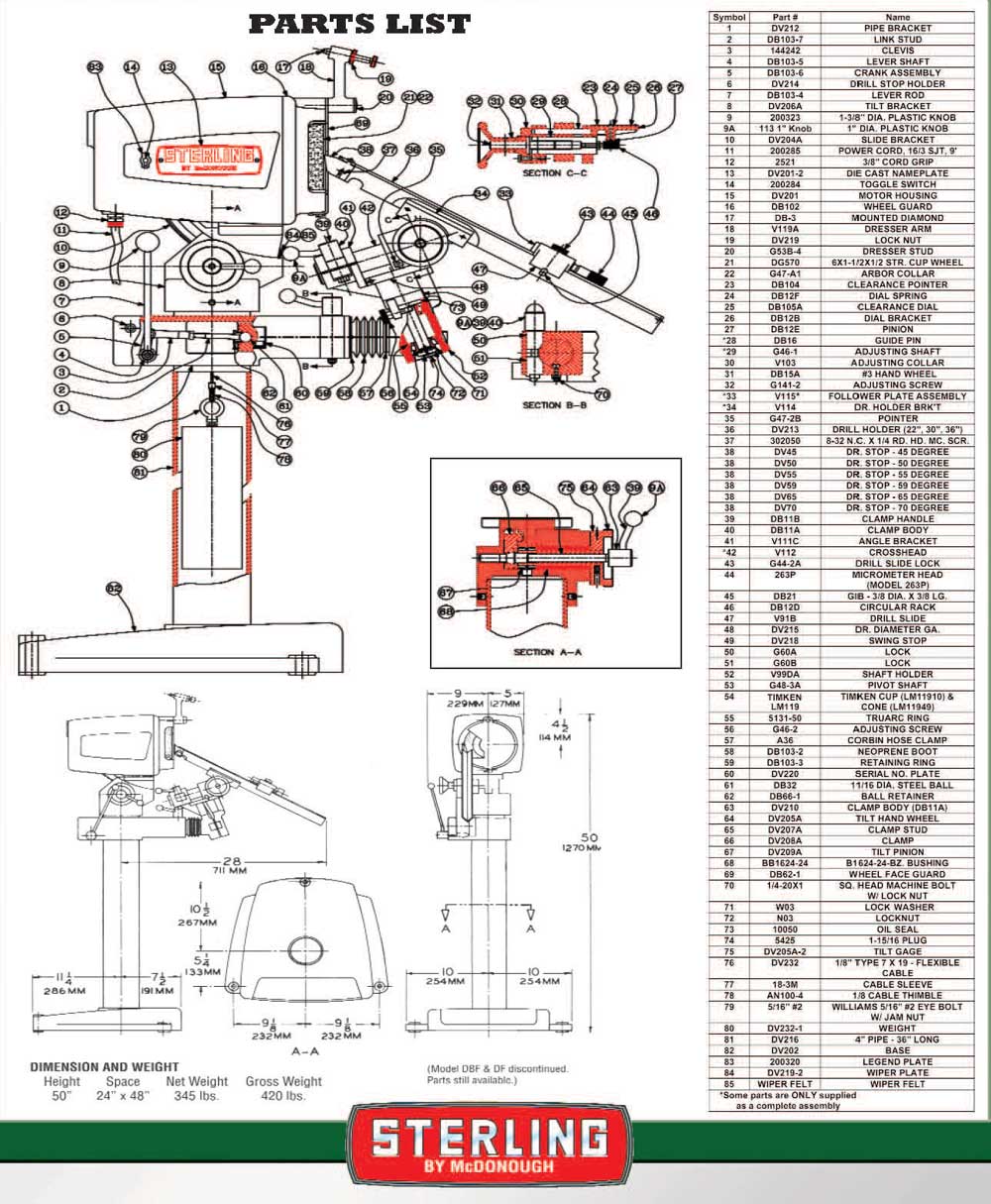 Drill Machine Instruction and Parts Manual Solberga SE 7 