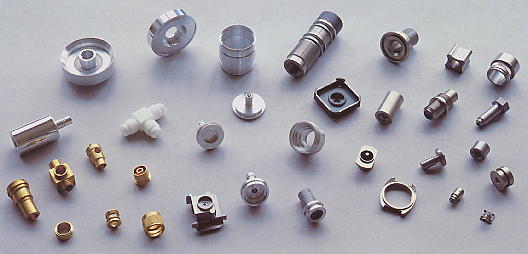 examples of work for the Eguro Nuclet CNC lathe